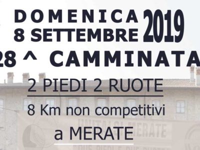 28^ Camminata 2 piedi 2 ruote – Domenica 8 settembre